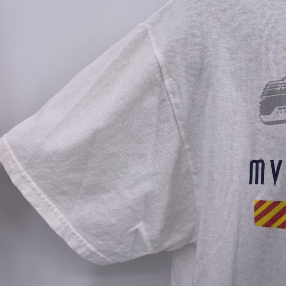 Mercury Celebrity Cruises T Shirt White Crew Neck Short Sleeves Delta Sz L Mens - Picture 6 of 7